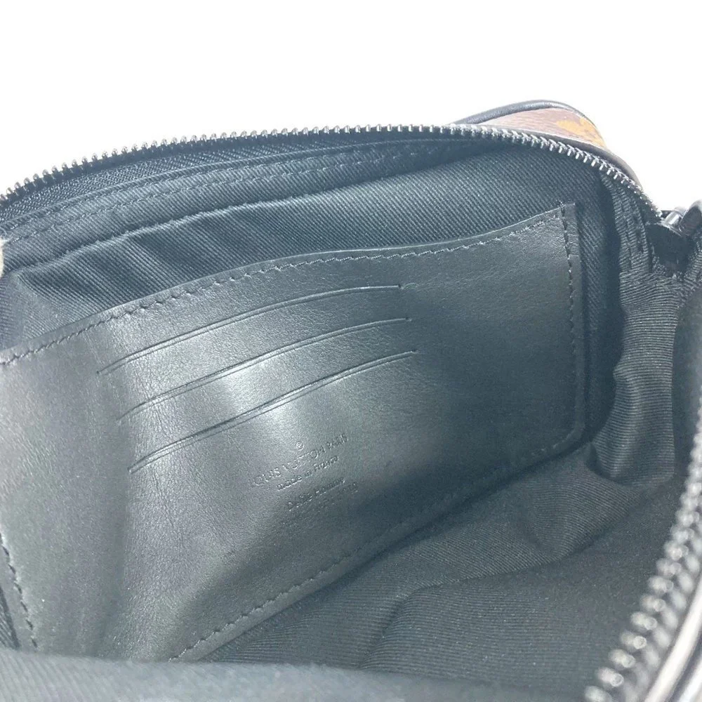 LOUIS VUITTON Black Monogram Canvas Pochette Pouch